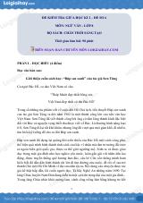 Đề thi giữa kì 2 Văn 8 Chân trời sáng tạo - Đề số 6
